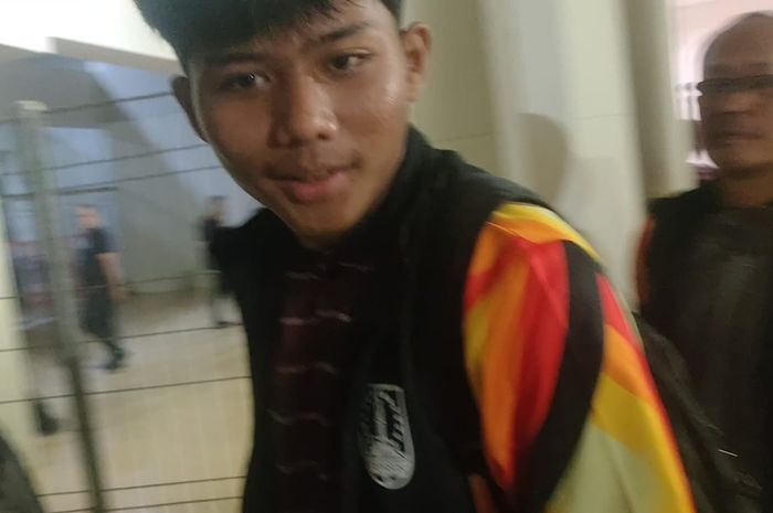 Pemain Persis Solo, Arkhan Kaka pasca-laga lawan Persebaya Surabaya di Stadion Manahan, Solo pada Sabtu (24/6/2023).