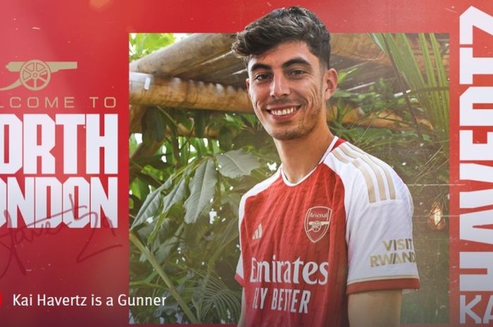 Kai Havertz resmi bergabung ke Arsenal dari Chelsea.