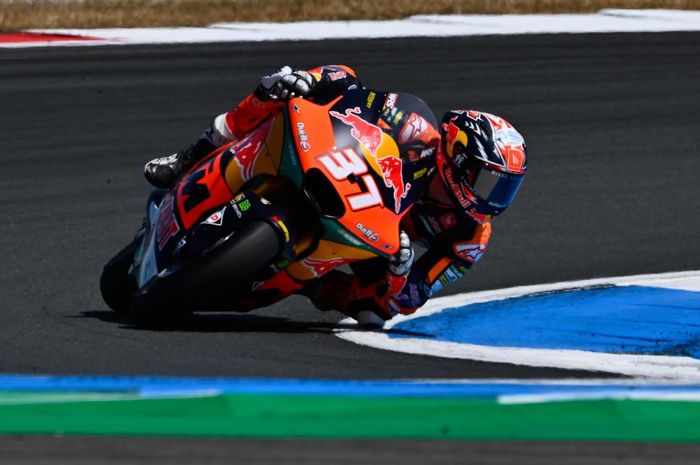 Calon pembalap MotoGP, Pedro Acosta kunci gelar juara dunia pada Moto2 Malaysia 2023.