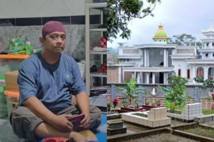 Inilah sosok Sertu Agus yang punya rumah megah di tengah kuburan.