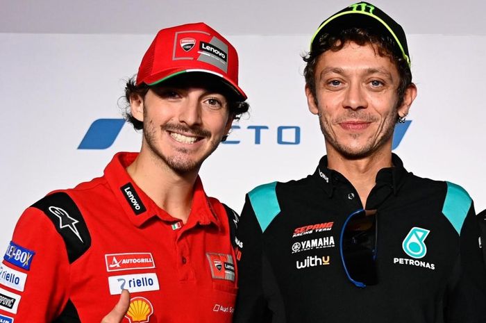Legenda MotoGP, Valentino Rossi dan muridnya, Francesco Bagnaia.