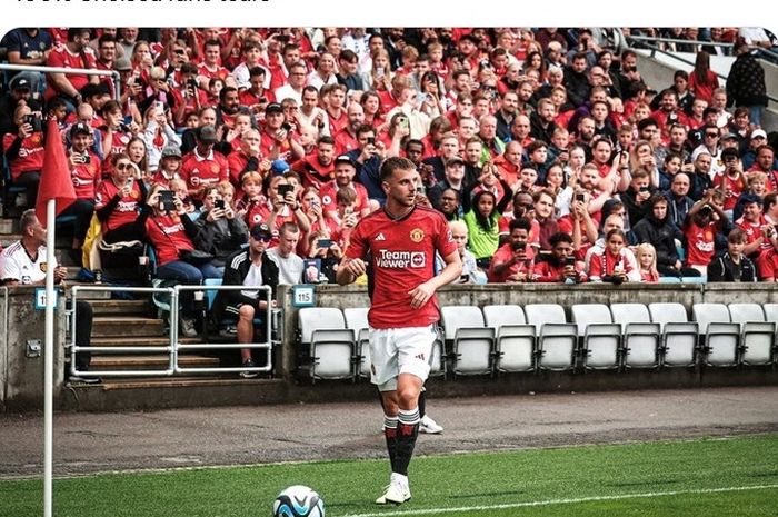 Debut Mason Mount bersama Manchester United dalam laga uji coba melawan Leeds United di Oslo.