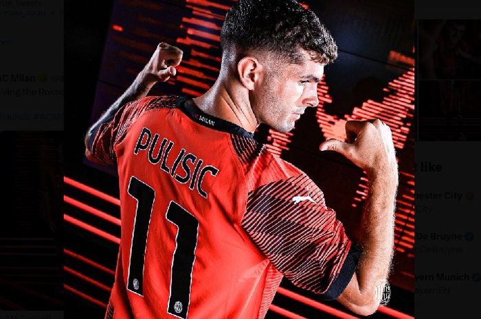 Christian Pulisic, merasa bisa melakukan hal yang sama seperti Rafael Leao di sebelah kanan penyerangan AC Milan.