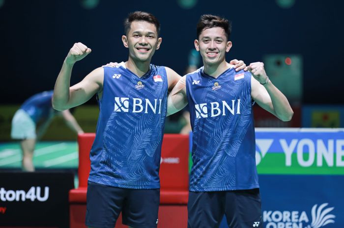 Pasangan ganda putra, Fajar Alfian/Muhammad Rian Ardianto menjadi satu-satunya wakil Indonesia pada perempat final Korea Open 2023