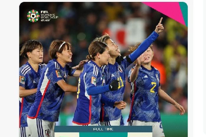 Timnas Wanita Jepang mengalahkan Zambia 5-0 di Grup C Piala Dunia Wanita 2023, Sabtu (22/7/2023) di Hamilton.