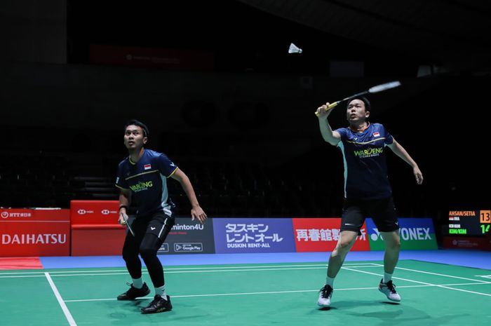 Pasangan ganda putra Indonesia, Mohammad Ahsan/Hendra Setiawan, dipastikan menjalani laga berat pada babak pertama China Open 2023