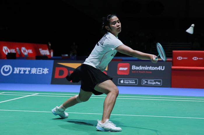 Pebulu tangkis tunggal putri Indonesia, Gregoria Mariska Tunjung, masih berada di zona aman Olimpiade Paris 2024