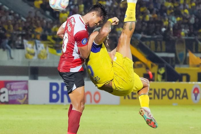 Laga Barito Putera Vs Madura United di Stadion Demang Lehman, Banjarbaru, Kalimantan Selatan pada Minggu (30/7/2023).