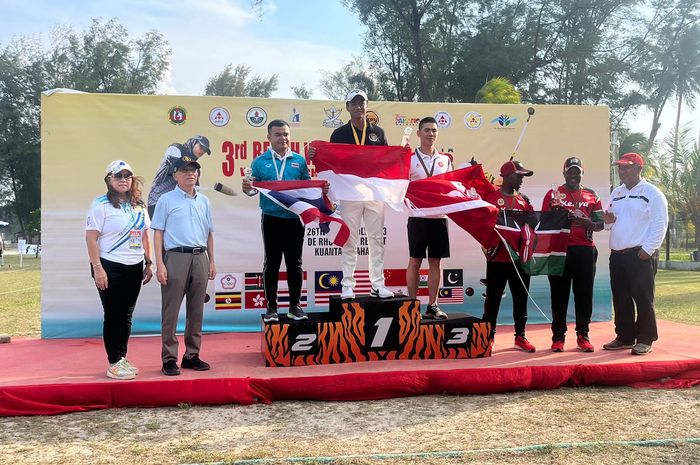 Tim Woodball Indonesia membawa pulang satu medali emas dari 3rd Beach Woodball World Cup yang digelar di DeRhu Beach Resort, Pahang, Malaysia 26-31 Juli 2023.