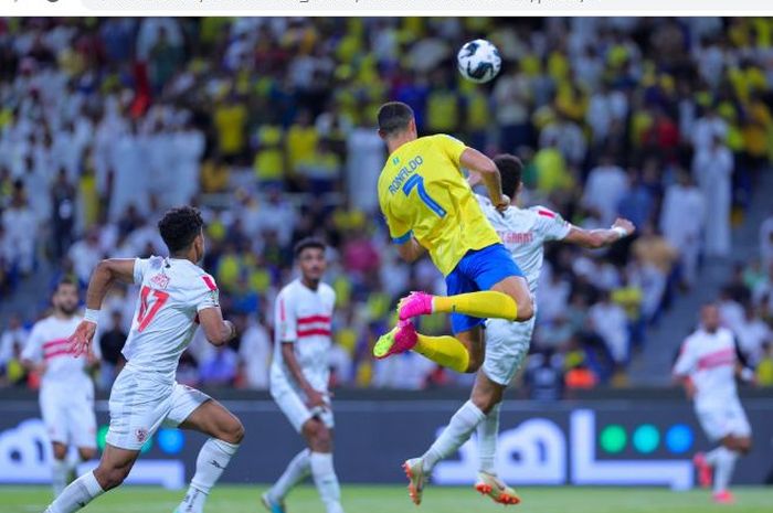 Cristiano Ronaldo menjadi pahlawan Al Nassr dengan mencetak gol penyama kedudukan pada menit ke-87, Kamis (3/8/2023).