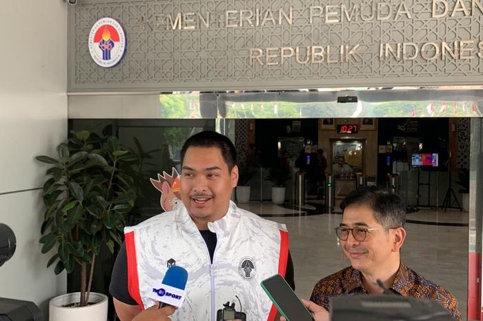 Menpora Dito Ariotedjo, menerima audiensi Pengurus Besar Panahan Seluruh Indonesia (PB Perpani) di Kantor Kemenpora, Senayan, Jakarta Pusat, Jumat (11/8/2023).