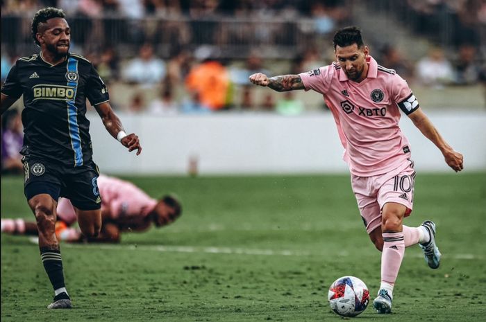 Lionel Messi lanjutkan aksi menawannya di Negeri Paman Sam, Rabu (26/8/2023), La Pulga bersama Inter Miami menggulung Philadelphia Union