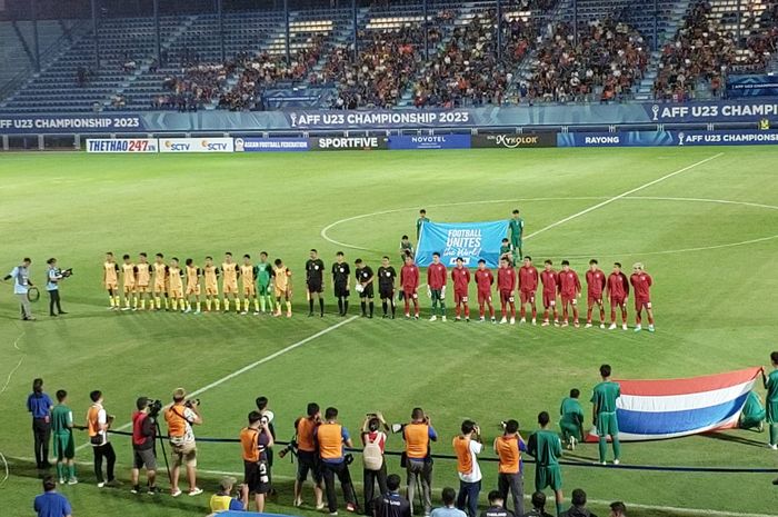 Laga Timnas U-23 Thailand Vs Brunei Darussalam di grup A Piala AFF U-23 2023, di PTT Stadium, Sabtu (19/8/2023).