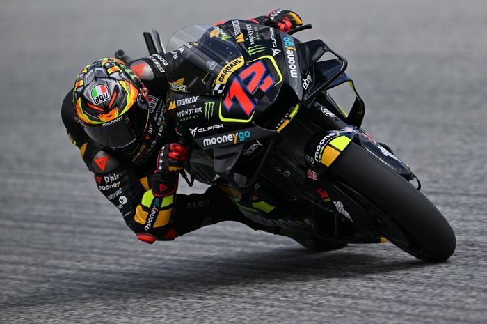 Pembalap Mooney VR46, Marco Bezzecchi, pada MotoGP Austria 2023