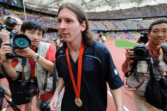Lionel Messi memenangi medali emas Olimpiade 2008 di cabang sepak bola setelah membawa Argentina mengalahkan Nigeria 1-0 di final pada 23 Agustus 2008 di Beijing. 