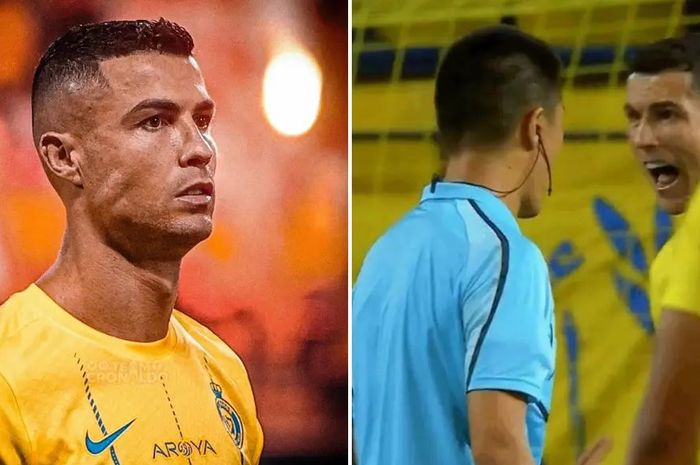 Crisitano Ronaldo sangat marah setelah tiga kali Al Nassr tidak diberikan penalti.