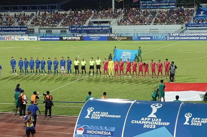 Thailand vs Timnas U-23 Indonesia di semifinal Piala AFF U-23 2023.