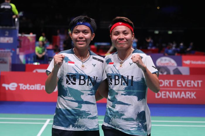Ganda putri Indonesia, Apriyani Rahayu/Siti Fadia Silva Ramadhanti jadi satu-satunya wakil Merah Putih yang melaju ke semifinal Kejuaraan Dunia 2023.
