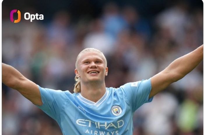 Pemain Man City, Erling Haaland, tidak ingin tiba-tiba bersaing dengan Lionel Messi dan Cr&igrave;stiano Ronaldo yang sudah terlalu gila.