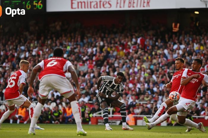 Man United masih belum bisa menaklukkan Arsenal di Emirates Stadium pada laga Liga Inggris sejak musim 2018-2019.