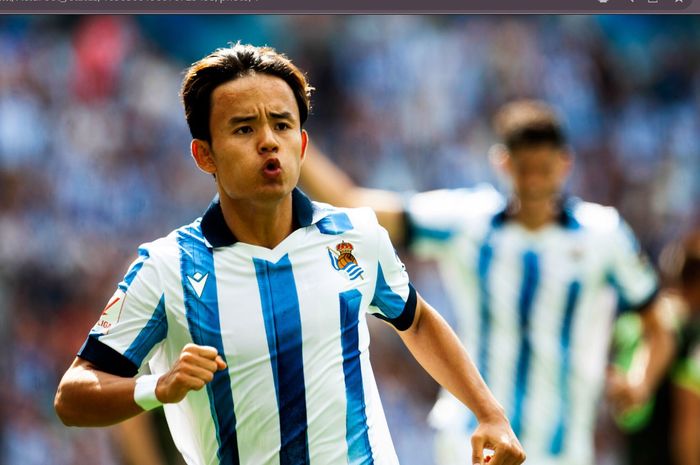 Takefusa Kubo menjadi top skor sementara Real Sociedad di Liga Spanyol 2023-2024.