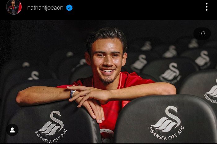 Nathan Tjoe-A-On, pemain Swansea City yang tertarik memperkuat timnas Indonesia.