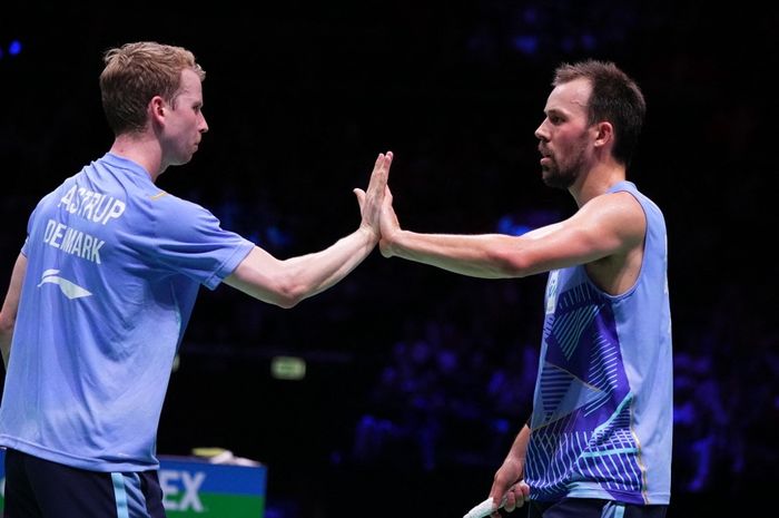 Pasangan ganda putra Denmark, Kim Astrup /Anders Skaarup Rasmussen, melaju ke babak kedua China Masters 2023