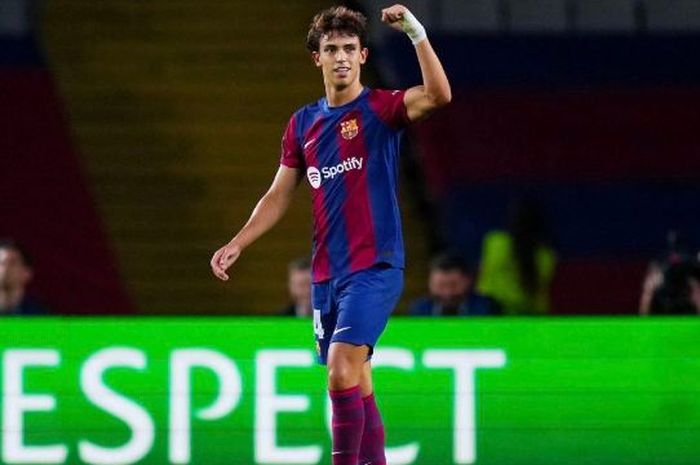 Selebrasi winger Barcelona, Joao Felix.