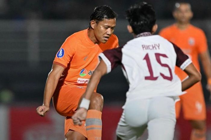 Borneo FC vs PSM pada pekan ke-11 Liga 1 2023-2024 di Stadion Segiri, Samarinda, Kalimantan Timur, Senin (25/9/2023). 