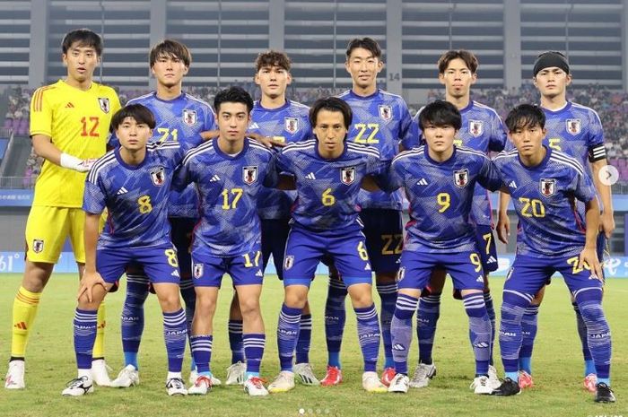 Skuad Timnas U-24 Jepang dalam ajang Asian Games 2022 di Hangzhou, China.