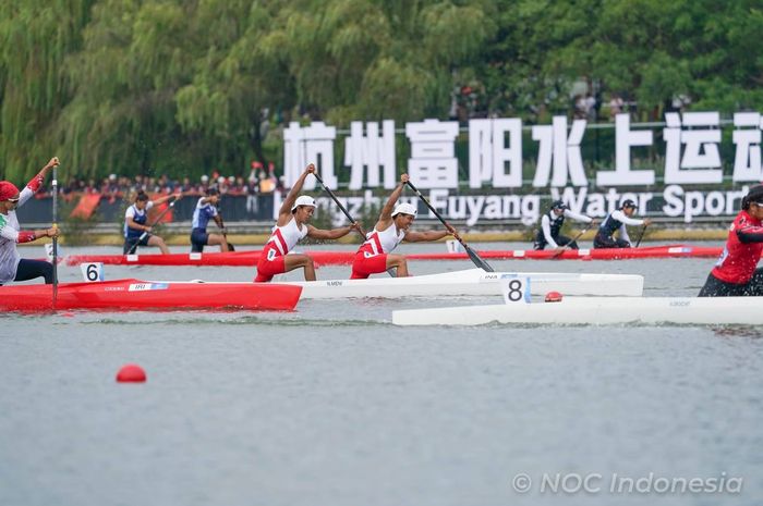 Tim Kano Indonesia saat tampil pada Asian Games 2022, Senin (2/10/2023)