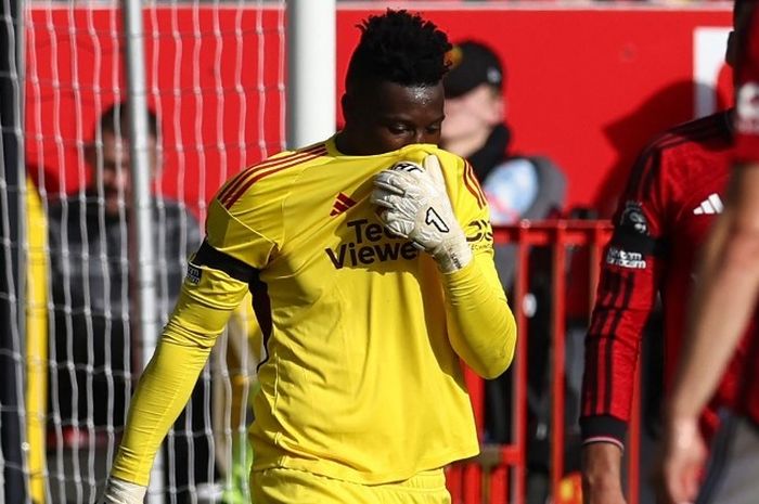 Andre Onana kebobolan lagi saat Manchester United jumpa Brentford pada lanjutan Liga Inggris 2023-2024.