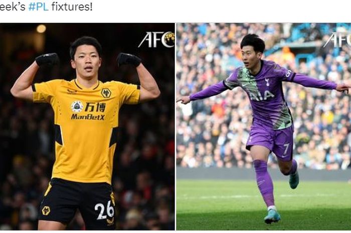 Dua bomber Timnas Korea Selatan, Son Heung-min (kanan) dan Hwang Hee-chan.