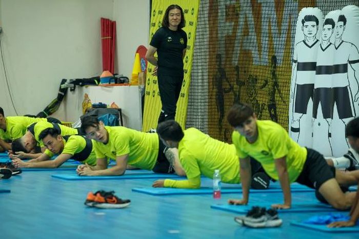 Sesi pemusatan latihan hari pertama Timnas Malaysia menjelang Piala Merdeka 2023.