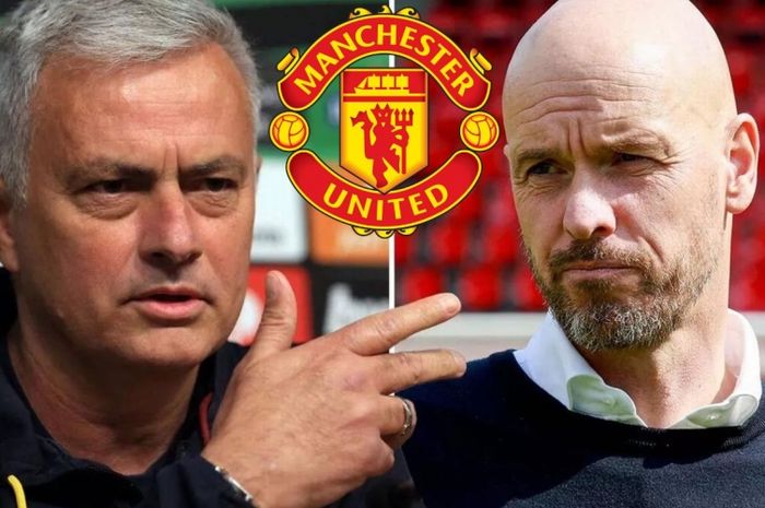 Nasib Erik ten Hag di Man United terancam seperti pelatih Setan Merah sebelumnya, Jose Mourinho.