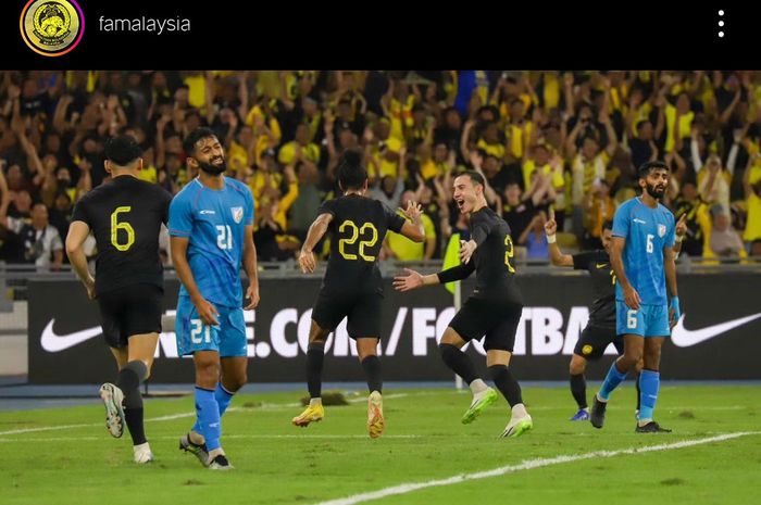 Timnas Malaysia vs India di Stadion Nasional Bukit Jalil, Kuala Lumpur, Jumat (13/10/2023).