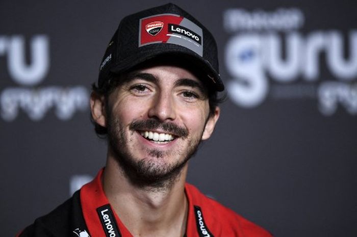 Pembalap Ducati, Francesco Bagnaia dalam konferensi pers menjelang MotoGP Australia 2023 di Phillip Island, Kamis (19/10/2023).