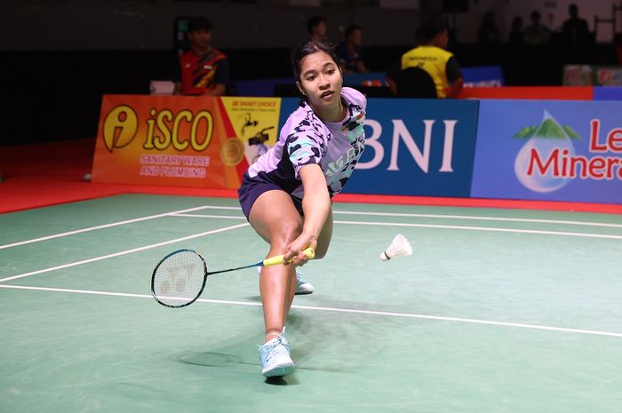 Ester Nurumi Tri WARDOYO Tunggal Putra Indonesia pada pertandingan di Xpora Indonesia International Challenge 2023, Surabaya, 19/10/2023