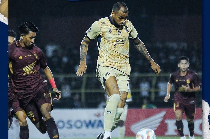 Suasana pertandingan antara PSM Makassar vs Arema FC pada laga pekan ke-16 Liga 1 2023/2024 di Stadion Gelora B. J. Habibie, Pare-pare, Jumat (20/10/2023).