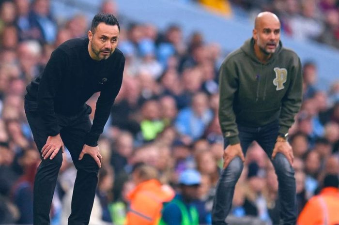 Pep Guardiola sudah menemukan penerus legasinya di Manchester City. Pelatih Brighton and Hove Albion, Roberto De Zerbi, paling difavoritkan.