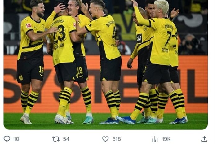 Borussia Dortmund bakal tampil menutup pekan ke-9 Bundesliga pada Minggu (29/10/2023).