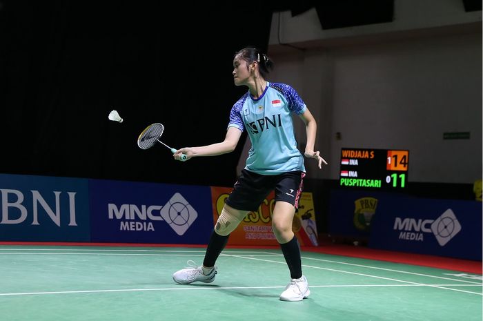 Stephanie WIDJAJA Tunggal Putri Indonesia pada ajang BNI  INDONESIA MASTERS, Surabaya, 25/10/23.