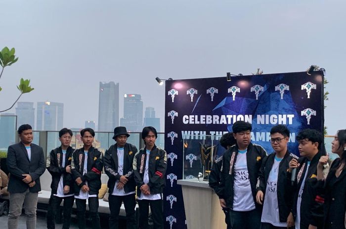 Tim Esports Free Fire dengan nama, Team Thorrad dikenalkan di kawasan SCBD, Jakarta, Kamis (26/10/2023)