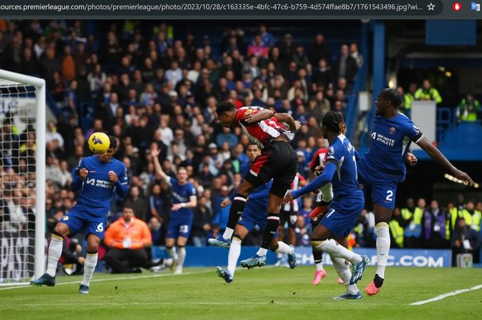 Chelsea harus menelan kekalahan 0-2 dari Brentford pada matchday 10 Liga Inggris 2023-2024 di Stadion Stamford Bridge, Sabtu (28/10/2023).