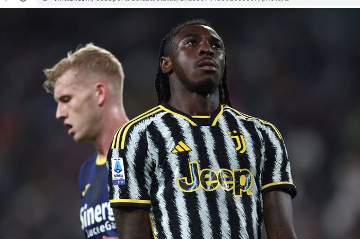 Dua gol Moise Kean dianulir VAR saat menghadapi Hellas Verona di Liga Italia.