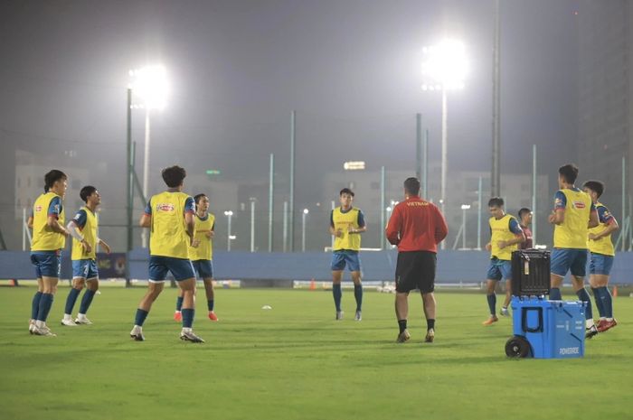 Timnas Vietnam menggelar sesi latihan pertama, Selasa (7/11/2023),  jelang Kualifikasi Piala Dunia 2026.