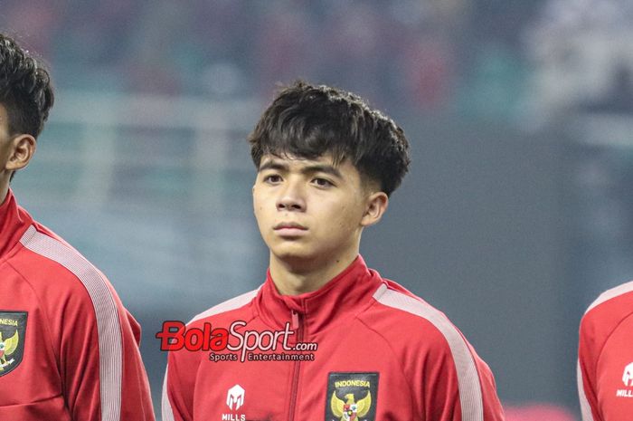 Pemain timnas U-17 Indonesia, Ji Da-bin, saat hadir di Stadion Gelora Bung Tomo, Surabaya, Jumat (10/11/2023).