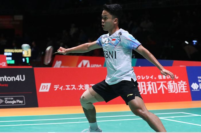 Tunggal putra Indonesia, Anthony Sinisuka Ginting akan tampil pada hari kedua China Masters 2023