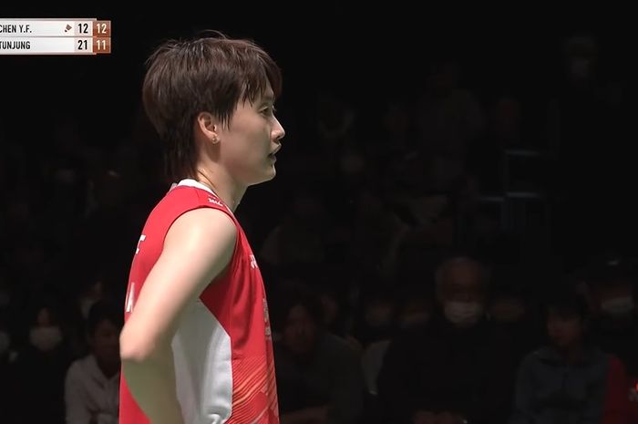 Tunggal putri China, Chen Yu Fei, sukses menjuarai Swiss Open 2025 usai menang dengan skor identik atas Line Hojmark Kjaersfeldt.