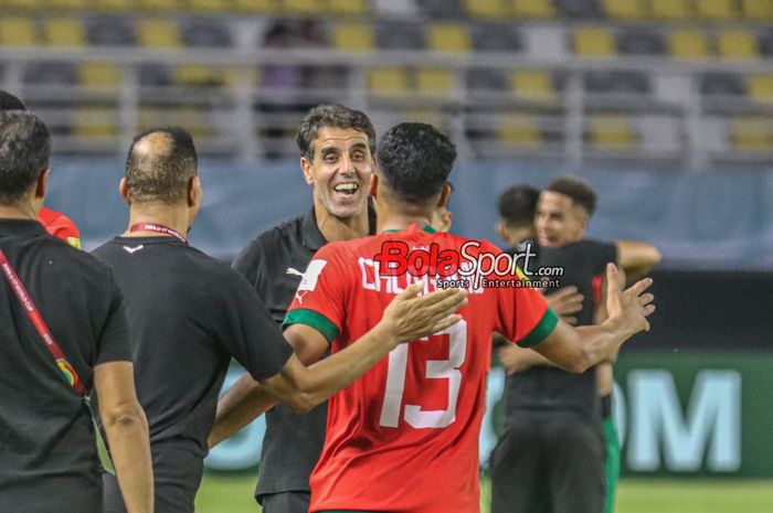 Pelatih timnas U-17 Maroko, Said Chiba, puji para pemainnya setelah menang secara dramatis atas Iran Selasa (21/11/2023) malam.